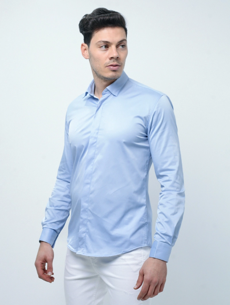 Chemise slim unie
